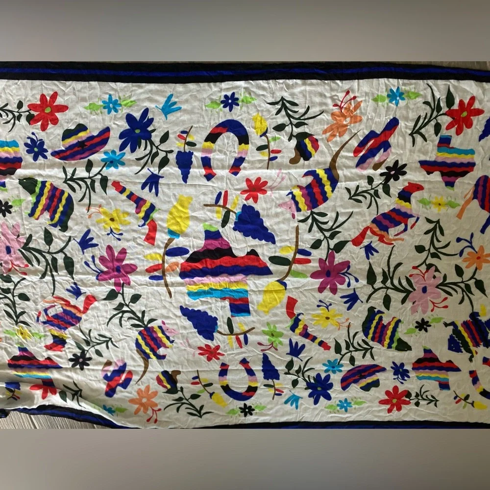 Allison Castillo Art Scarf Texas Forever 70”/40” approximate